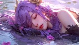 水面的女孩