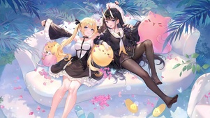 沙发可爱少女