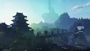 古风青山绿树