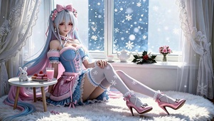 冬日洛丽塔少女