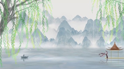 烟花柳树船自流