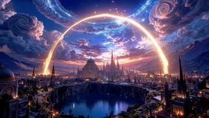 奇幻压迫感大气动漫玄幻场景