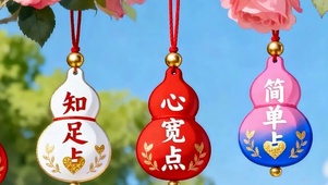 看淡知足心宽简单开心带鱼屏