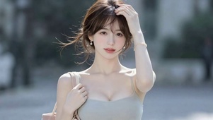 清纯吊带美女