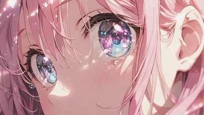 粉发少女之眼