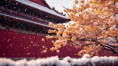 古风雪景