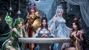 仙侠美女群像（无缝循环）