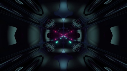 无限隧道系列-机械-青色