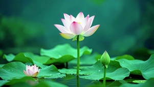 清新荷花