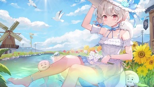 向日葵女孩4k