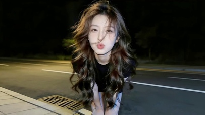可爱调皮女孩