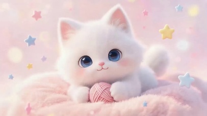奶猫和毛线球