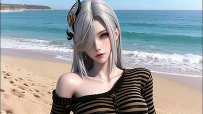 阳光与海风交织的瞬间