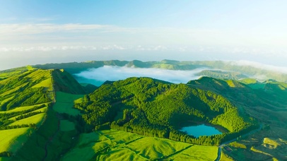 唯美航拍山川云雾