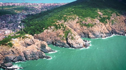 4K唯美海岸线自然