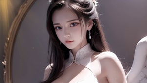 4k古旗袍温婉美女