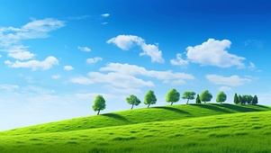 唯美的自然草原风景