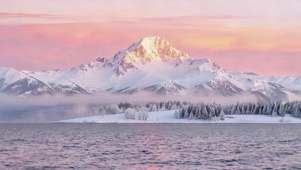 唯美的雪山