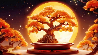 中秋吉祥如意树