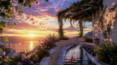 海边夕照花园