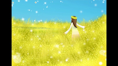 金色田野里的女孩