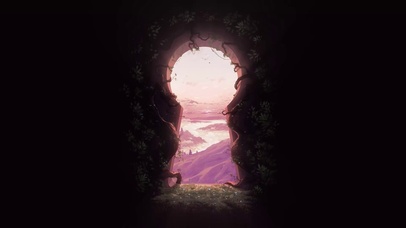 美丽日出的秘境