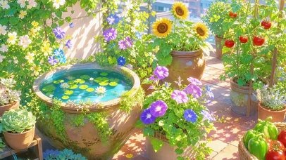 夏日清凉小院