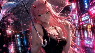 雨夜霓虹少女