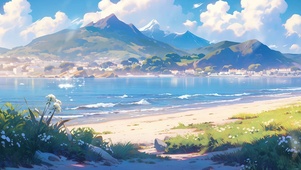 海滩放松