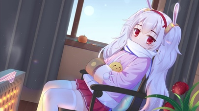 萌系冬日可爱少女