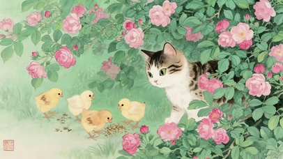 小鸡和喵喵