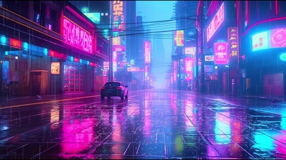 赛博朋克 街道