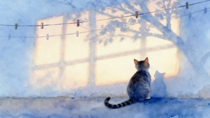 猫咪背影