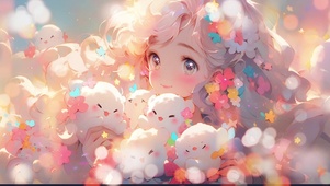 梦幻插画女孩