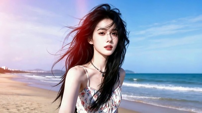 海边自由女孩