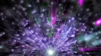 紫色梦幻大气粒子