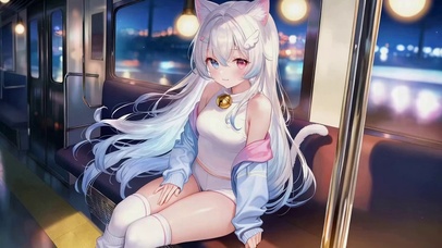 夜行列车异瞳猫耳美少女