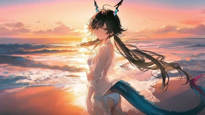 海滩边的陈千语