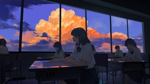 傍晚的教室