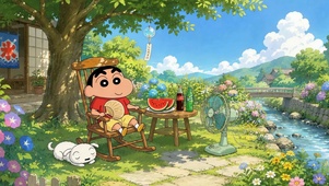 夏日悠闲蜡笔小新