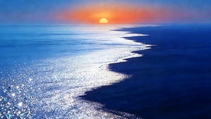 夕阳海景