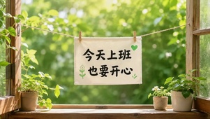 今天上班也要开心