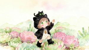 多肉小黑猫
