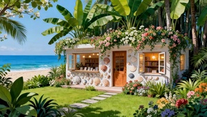 海边贝壳小屋