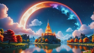 奇幻梦境中的城堡