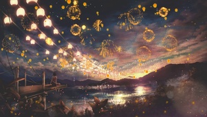 乡村烟花