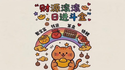 财源滚滚 日进斗金
