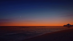 海景夕阳