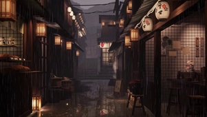 雨夜小巷