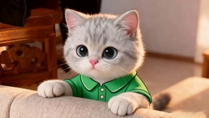 站沙发猫咪